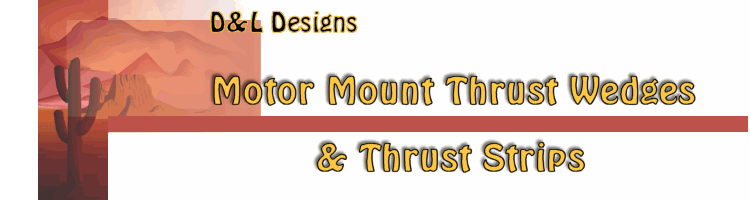 Motor mount thrust rings/wedges